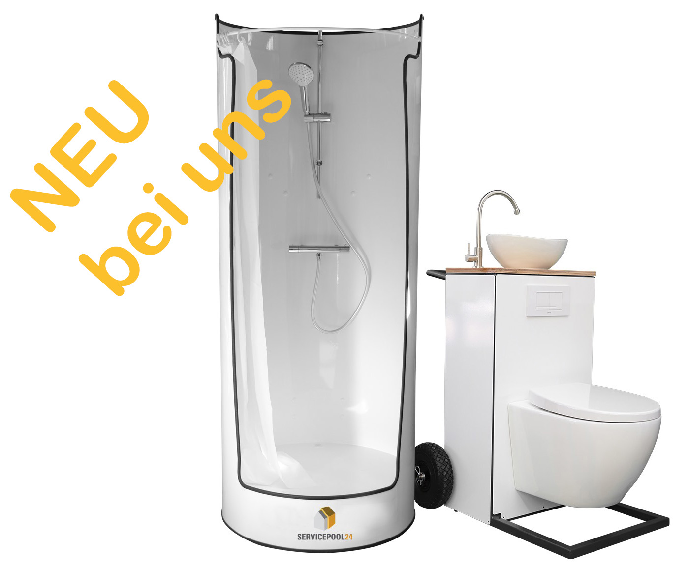 Mobile Dusche / WC – Servicepool24 – Die Schadensanierer